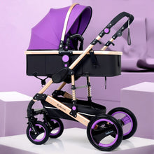 Adjustable Lightweight Luxury Baby Stroller 3 in 1 Portable High Landscape Reversible Stroller Hot Mom Pink Stroller Travel Pram