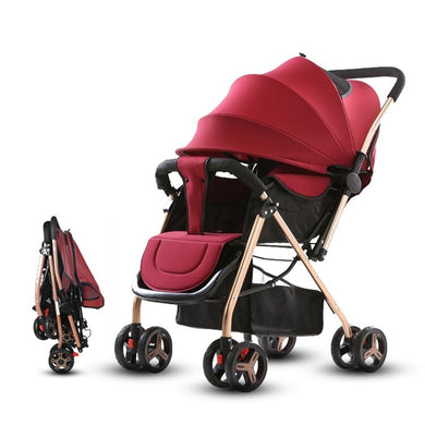 Two-way Push Baby Stroller High Landscape Baby Stroller Portable Infant Pushchairs No Tax and Free Shipping From EU or CN
