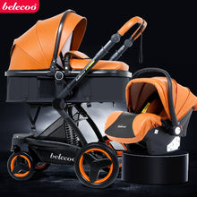 Newborn 3 in 1 Baby Stroller High-view Luxury Carriage Portable Baby Pushchair Baby Pram Baby Comfort Two-way Baby Carriage