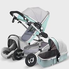 High Landscape Baby Stroller 3 in 1 With Car Seat Pink Stroller Luxury Travel Pram Car seat and Stroller Baby Carrier Pushchair