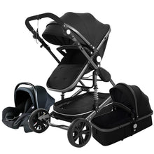 High Landscape Baby Stroller 3 in 1 With Car Seat Pink Stroller Luxury Travel Pram Car seat and Stroller Baby Carrier Pushchair