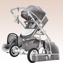 High Landscape Baby Stroller 3 in 1 With Car Seat Pink Stroller Luxury Travel Pram Car seat and Stroller Baby Carrier Pushchair