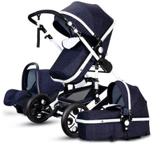 High Landscape Baby Stroller 3 in 1 With Car Seat Pink Stroller Luxury Travel Pram Car seat and Stroller Baby Carrier Pushchair