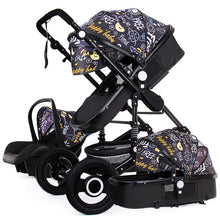 High Landscape Baby Stroller 3 in 1 With Car Seat Pink Stroller Luxury Travel Pram Car seat and Stroller Baby Carrier Pushchair