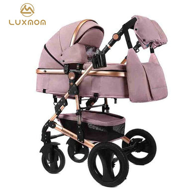 LUXMOM Stroller 2-in-1 stroller two-way trolley adjustable armrest Four seasons are suitable for use free shipping