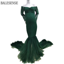 Long Sleeve Maternity Gown Lace Maxi Dress Pregnant Women Clothes Photography Pregnancy Dress Maternity Dresses for Photo Shoot