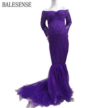 Long Sleeve Maternity Gown Lace Maxi Dress Pregnant Women Clothes Photography Pregnancy Dress Maternity Dresses for Photo Shoot