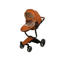 Foofoo Baby stroller High landscape baby trolley leather