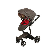 Foofoo Baby stroller High landscape baby trolley leather