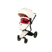 Foofoo Baby stroller High landscape baby trolley leather