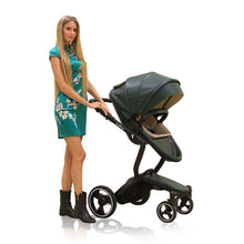 Foofoo Baby stroller High landscape baby trolley leather