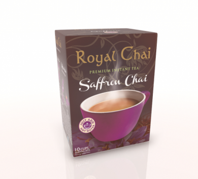 ROYAL CHAI INSTANT TEA SAFFRON CHAI UNSWEETENED - 140G
