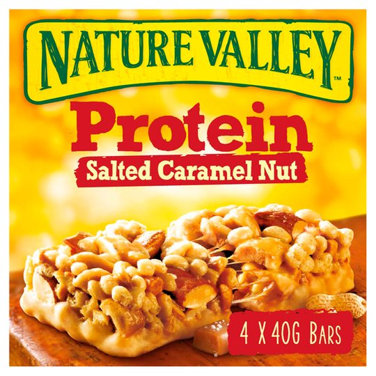 Nature Valley Protein Salted Caramel Nut Bars 4X40g