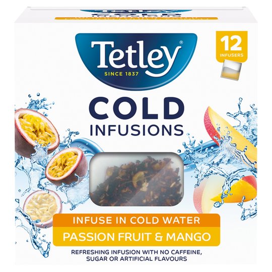 Tetley 12 Cold Infusions Passion Fruit & Mango 27G
