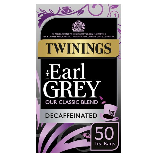 Twinings Earl Grey Decaffeinated 50 Teabags 125G