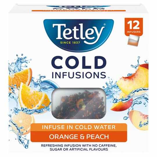 Tetley Cold Infusions Orange & Peach 27G