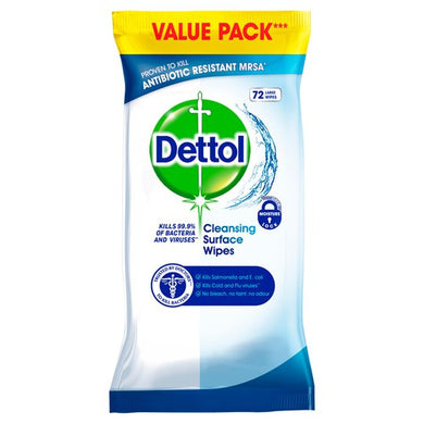Dettol Surface Cleanser Wipes 72S