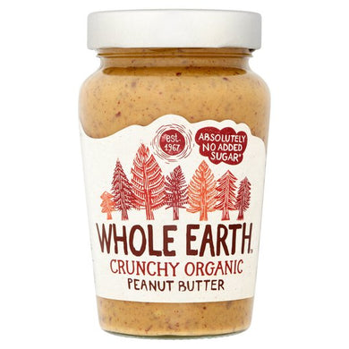 Whole Earth Organic Crunchy Peanut Butter 340G