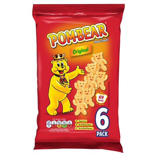 Pom Bear Original Crisps 6 X 13G