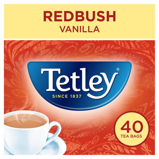 Tetley Redbush & Vanilla 40 Teabags 100G