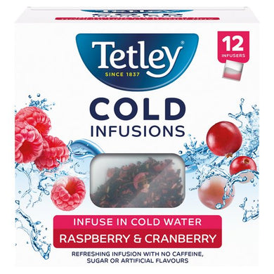 Tetley 12 Cold Infusion Raspberry & Cranberry 27G