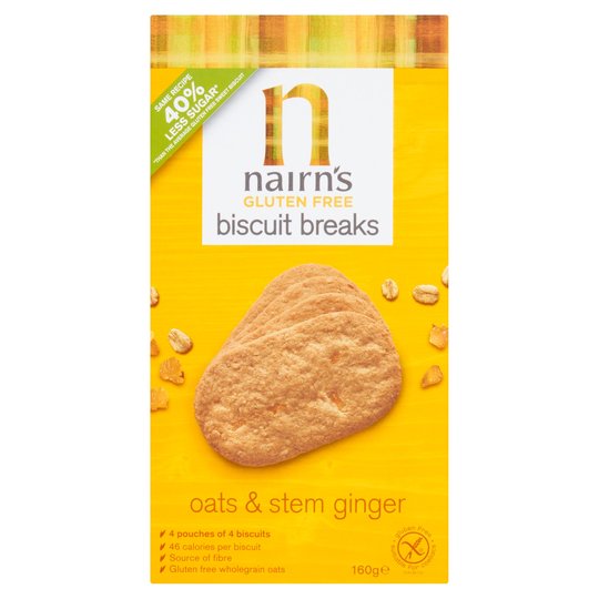 Nairns Gluten Free Ginger Biscuit Break 160G