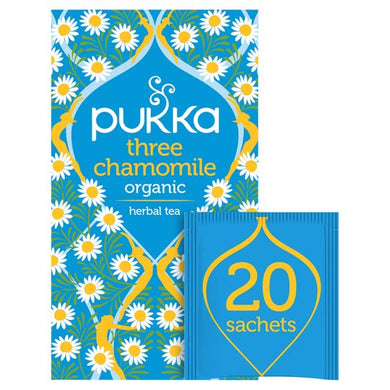 Pukka Organic 3 Chamomile 20 Tea Bags 30G