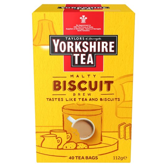 Yorkshire Tea Malty Biscuit Brew 40 Tea Bags 112G