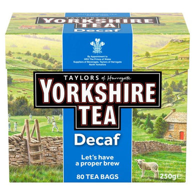 Yorkshire Tea Decaffeinated 80 Teabags 250G