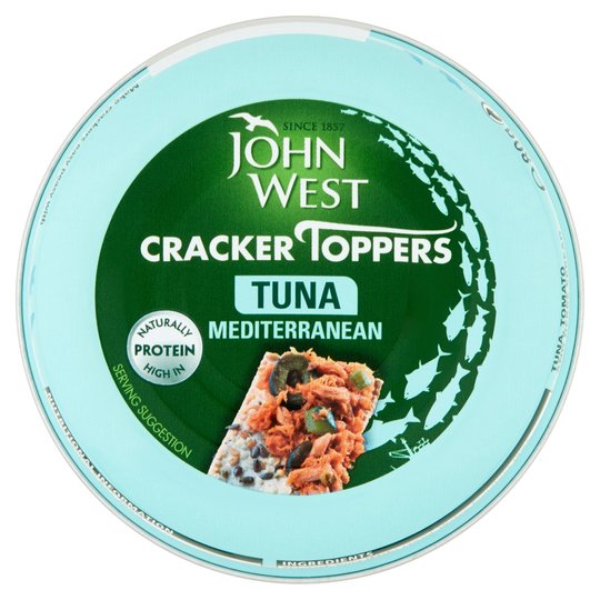 John West Cracker Toppers Tuna Mediterranean 80G
