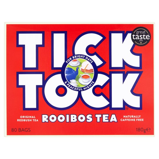 Tick Tock Rooibos Tea 80 Tea Bags 180G