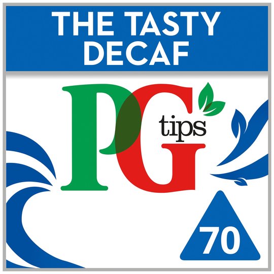 Pg Tips Decaffeinated 70 Tea Bags 203G