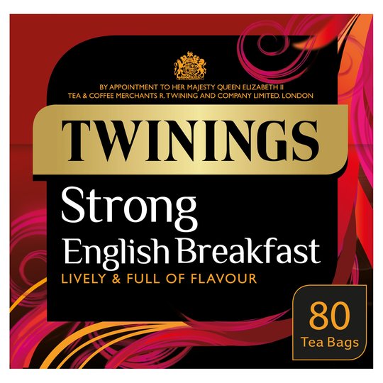 Twinings Strong English Breakfast 80 Tea Bags 250G