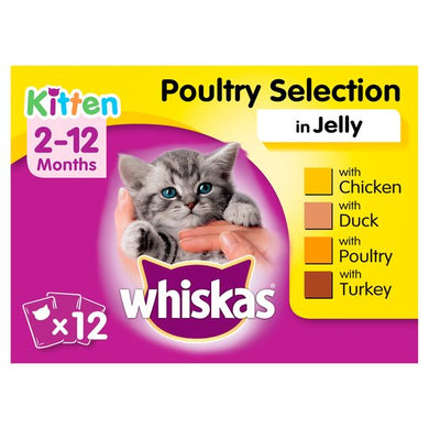 Whiskas Kitten Poultry In Jelly 12X100g