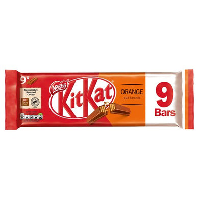 Kit Kat 2 Finger Orange Chocolate Biscuit 9 Pack 186.3G