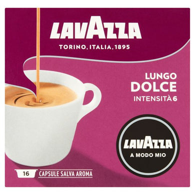 Lavazza A Modo Mio Lungo Dolce Coffee 16 Capsules