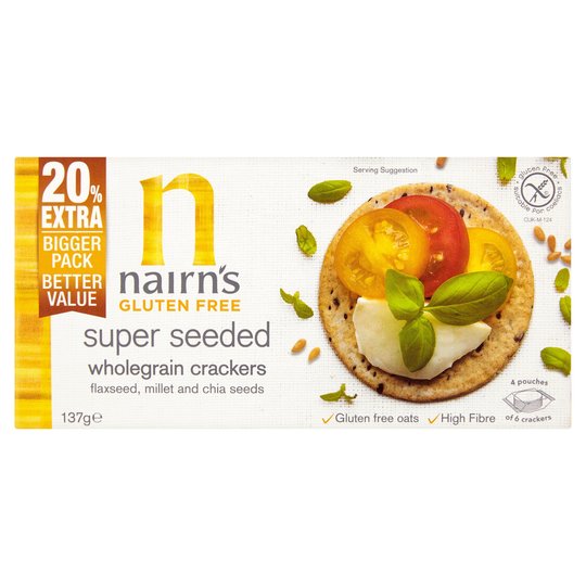 Nairns Gluten Free Seeded Crackers 137G
