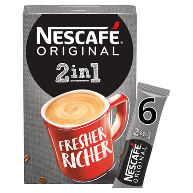 Nescafe Original 2 In 1 6 Sachets 60G