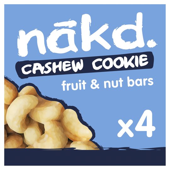 Nakd Cashew Cookie Bars 4 Pack 140G
