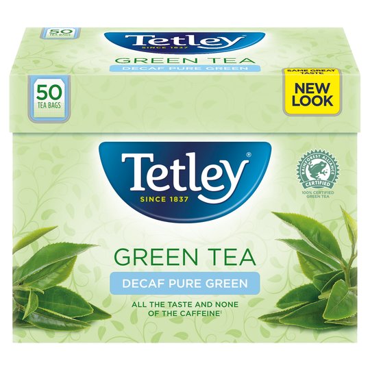 Tetley Decaffeinated Green Tea 50S 100G
