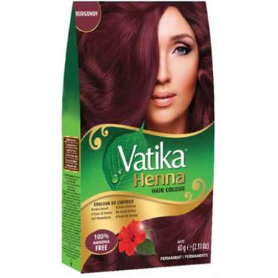 Dabur Vatika Natural Henna Colour Burgundy Hair Colour Powder-100% AMMONIA FREE